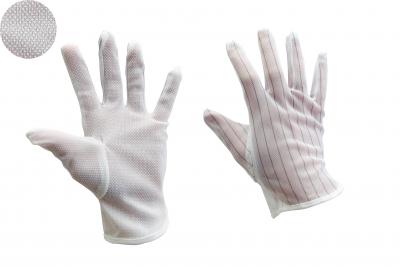 ESD Handschuhe mit Grip, weiss (S)